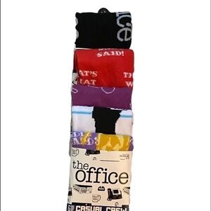 THE OFFICE MENS GRAPHIC CREW SOCKS NEW SIX PAIR